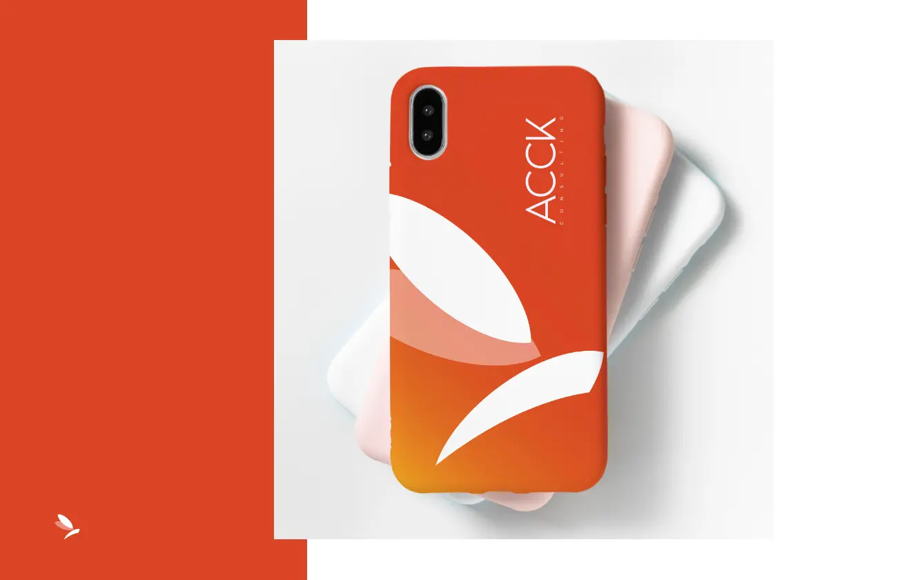 Aplicación de ACCK Consulting en fundas de teléfono